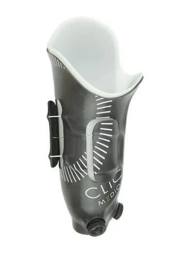 A prosthetic socket with RevoFit dial adjustment.