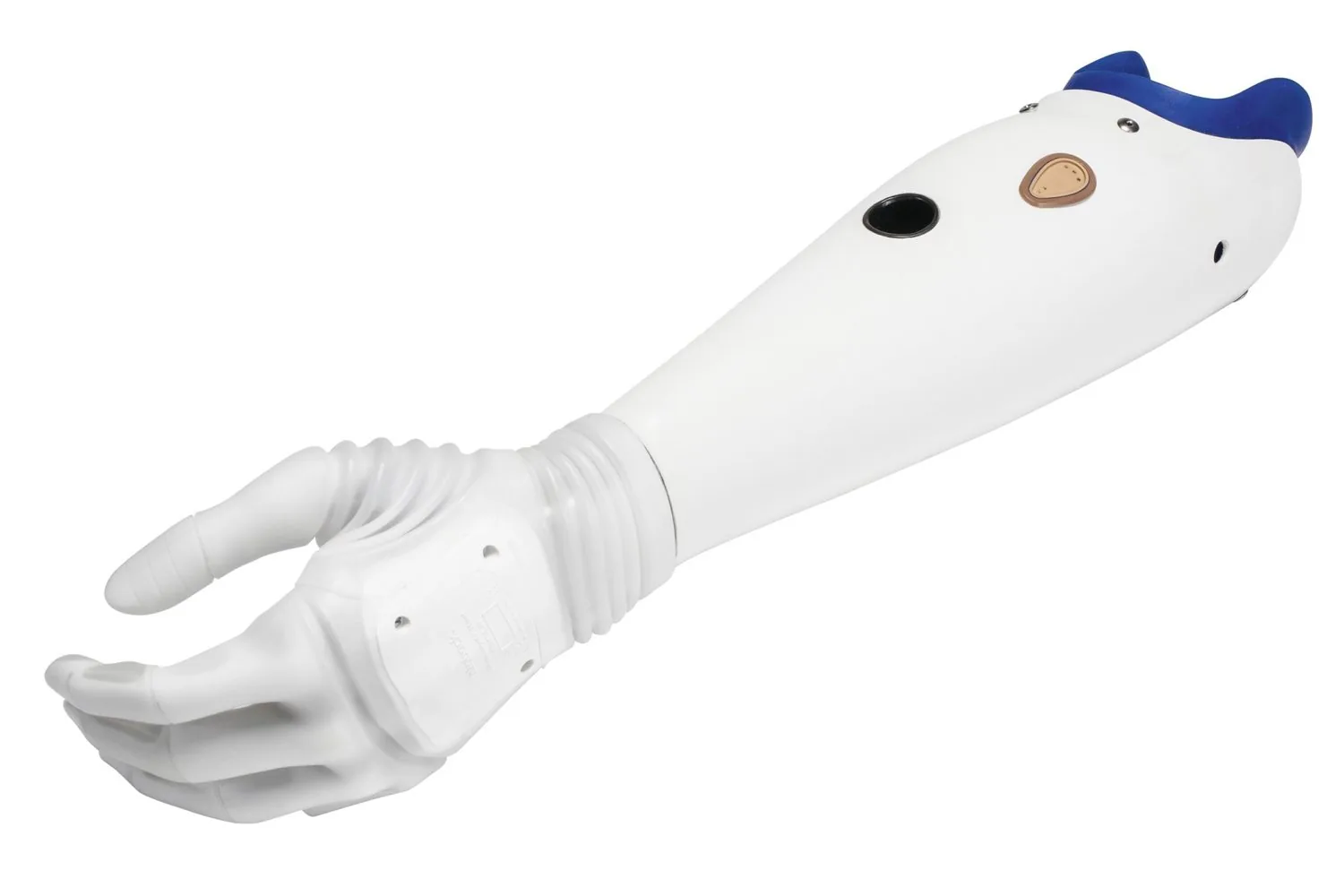 A multi-articulating myoelectric hand and arm.